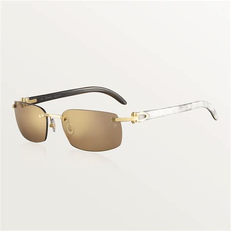 cartier buffalo horn sunglasses|cartier white buffalo horn glasses.